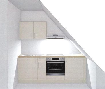 Gemütliche Dachgeschosswohnung mit Singelküche! - Foto 1