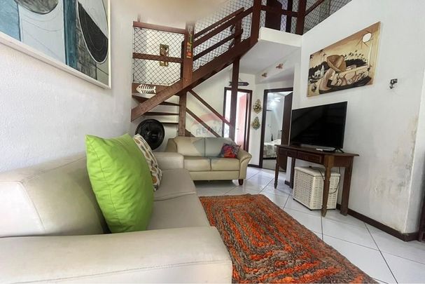 Locação Anual - Apartamento Duplex, mobilhado, 3/4 Itacimiirim - Foto 1