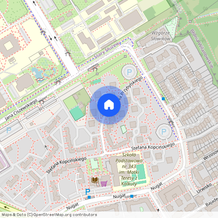 ul. Czesława Przybylskiego, Ursynów-Centrum, Ursynów, Warszawa, mazowieckie