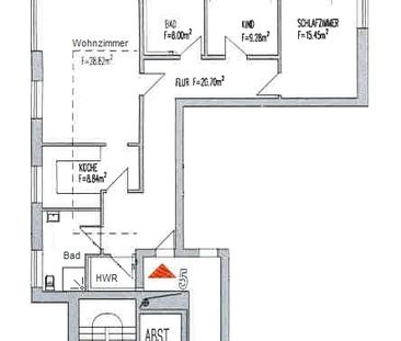 6476 - Moderne Obergeschosswohnung mit Einbauküche und Pkw-Stellpla... - Photo 3