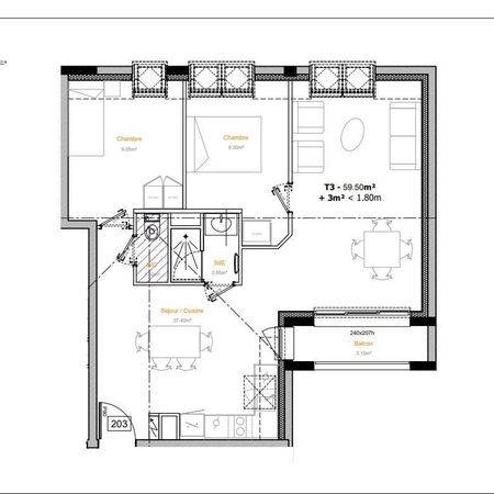 Location Appartement 3 pièces 59m² ROUEN 76000 - Photo 4