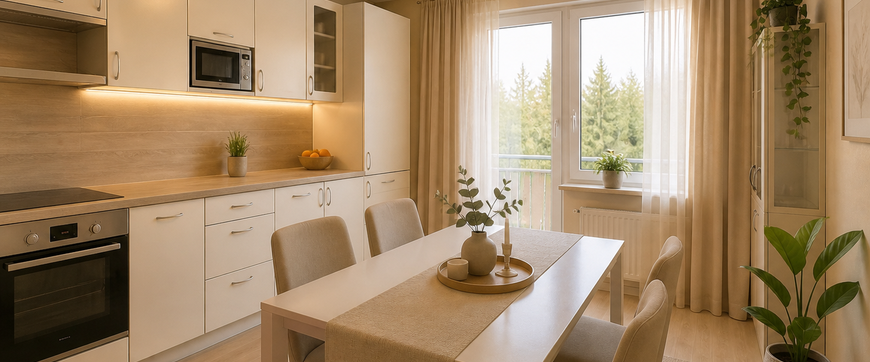 Priestranný, kompletne zariadený 2-izbový byt na prenájom v centre Žiliny-Malá Praha. - Photo 1
