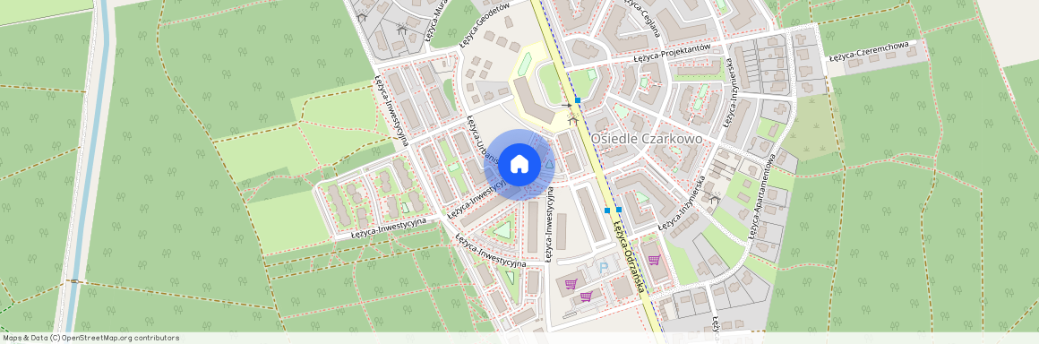 Łężyca-Inwestycyjna, Łężyca, Zielona Góra, lubuskie