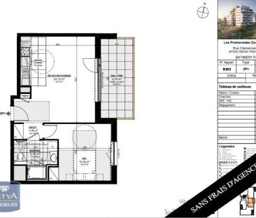 Appartement à louer 2 pièces 44.47m² - Photo 1