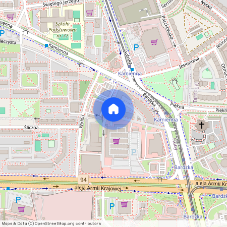 ul. Kamienna, Huby, Krzyki, Wrocław, dolnośląskie