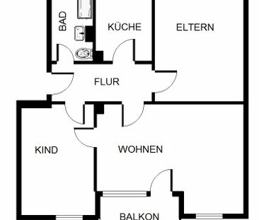 3-Zimmer-Wohnung in Gelsenkirchen Hassel - Photo 1