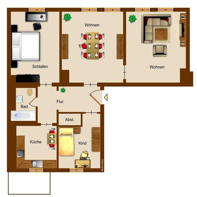 ❄️ NEU! Frisch renovierte 4-Raum-Wohnung | moderne Einbauküche | mit Balkon | Stellplatz möglich ❄️ - Foto 1