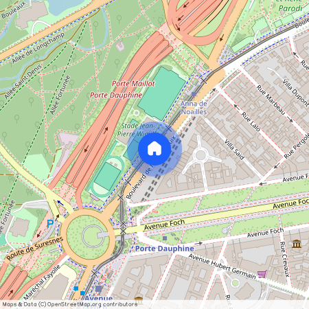 Rue Weber entre Rue Pergolese et Boulevard de l' Amiral Bruix 75116 Paris (16e arrondissement)