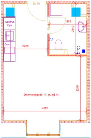 1-værelses studiebolig (Type 2) - Foto 3