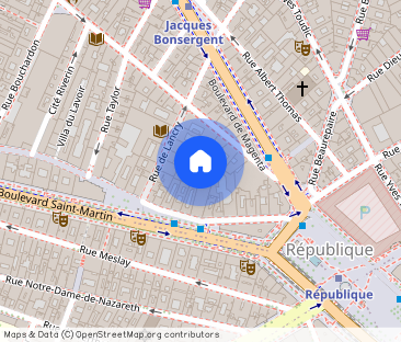 4721 - Location Maison - 10 pièces - 380 m² - Paris (75) - Républiq... - Photo 1