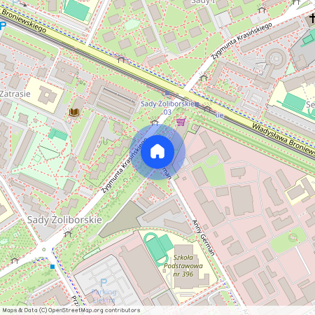 ul. Anny German, Sady Żoliborskie, Żoliborz, Warszawa, mazowieckie