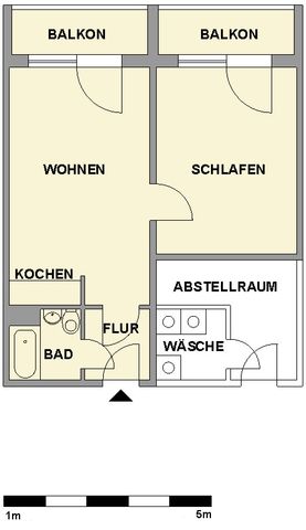 Geräumige 2-Raum-Wohnung zum Sofortbezug - Foto 5