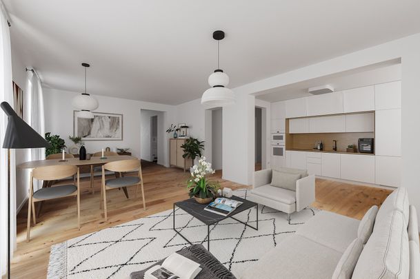 Moderne 2,5-Zimmer-Wohnung mit EBK, offenem Wohn-/Essbereich & Ankleideraum - Photo 1