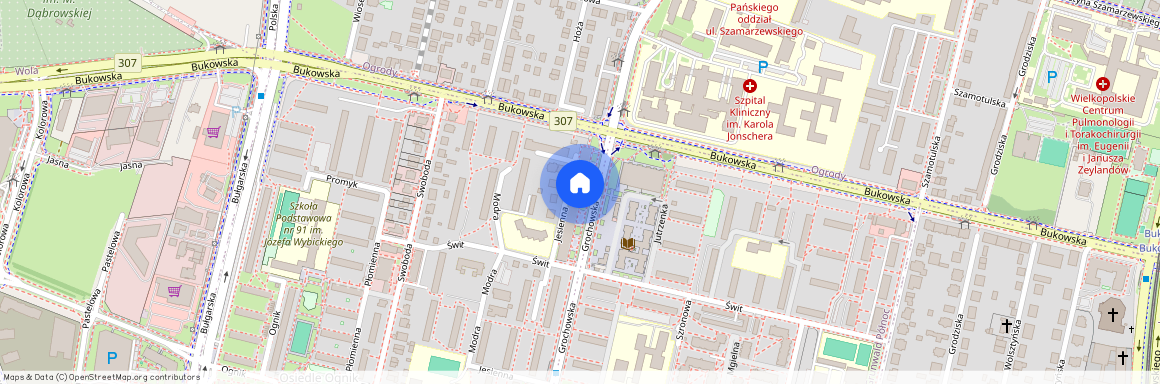 ul. Grochowska, os. ks. Jerzego Popiełuszki, Grunwald, Poznań, wielkopolskie