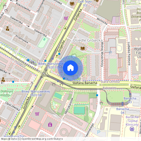 Warszawa, Ochota, Stara, Ochota, Banacha