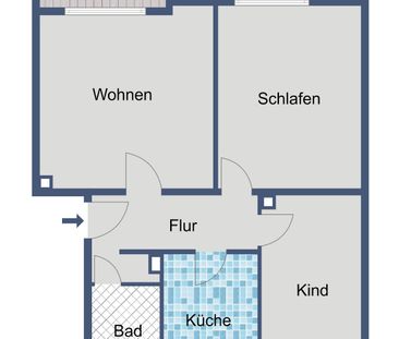 Kompakte 3-Zimmer-Wohnung mit Balkon - Photo 3