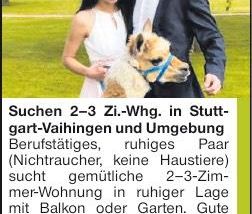Suchen 2-3 Zimmerwohnung Stuttgart Vaihingen und Umgebung - Photo 1