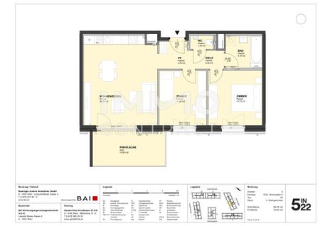 Projekt 5in22: Moderne Neubauwohnung direkt an der U2 Aspernstraße - Photo 4