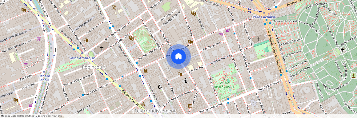 Rue Saint-Maur, Francja, Paris