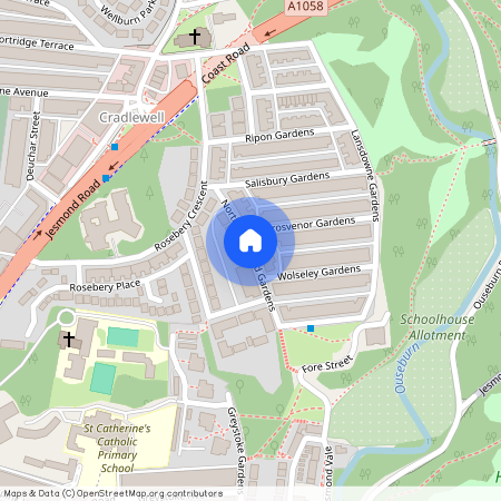 Northumberland Gardens, Newcastle Upon Tyne NE2