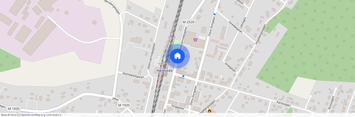 Östra järnvägsgatan, Hästveda