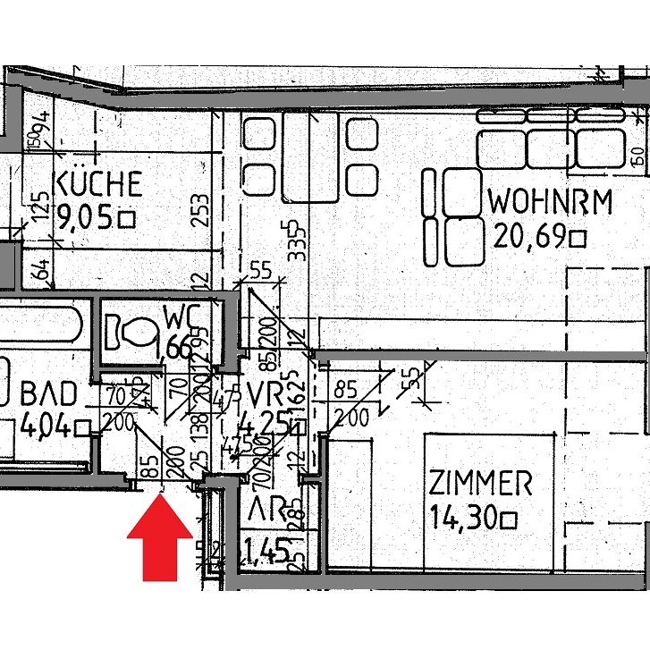 Helle 2-Zimmer-Wohnung im Dachgeschoss - Photo 2