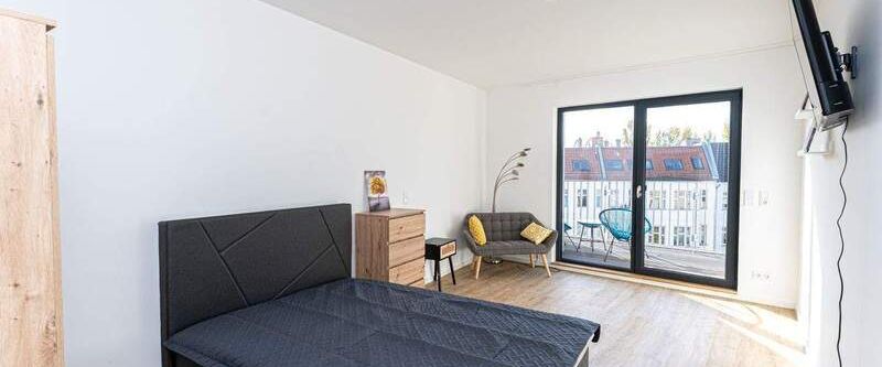 Modernes1-Zimmer-Apartment im Herzen von F´Hain. Neubau! Mit Süd-Terrasse! EN scroll down - Foto 1