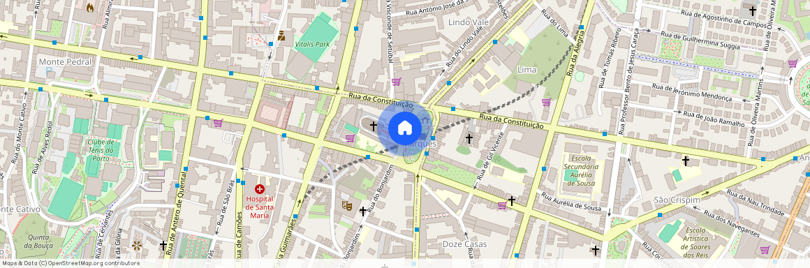 Praça do Marquês de Pombal, Porto, Braga 4000-391