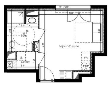 Location Appartement 1 pièce 25m² ST NAZAIRE 44600 - Photo 5