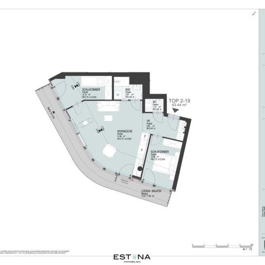 Familienwohnung mit Loggia und Blick zur Donau - Nähe Strandbad Alte Donau - Photo 1