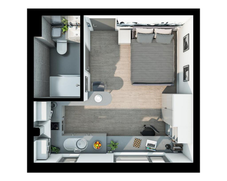 Studio to rent - Photo 4