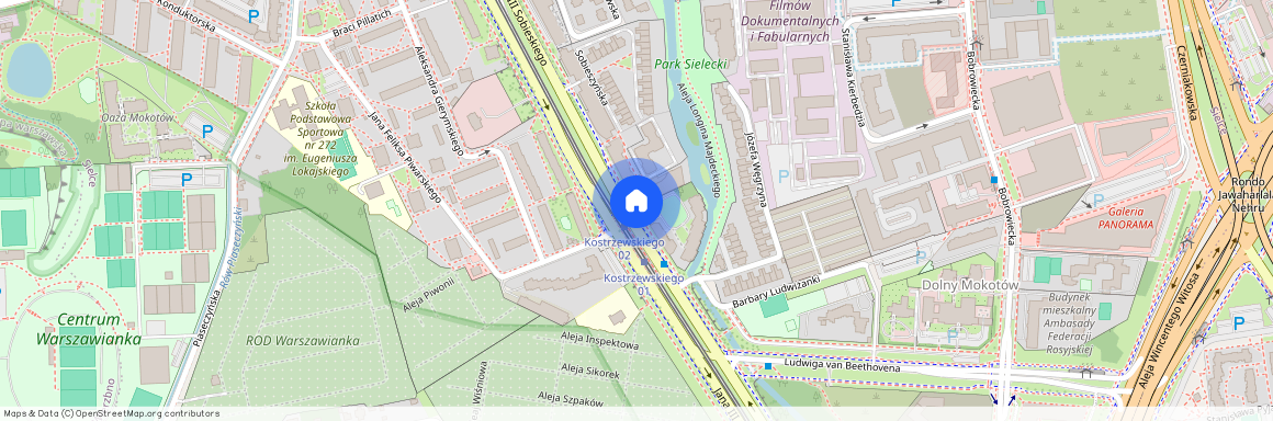 ul. Jana III Sobieskiego, Sielce, Mokotów, Warszawa, mazowieckie