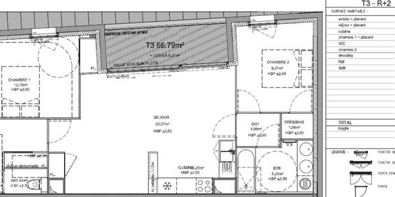 Appartement T3 à louer - 66 m² - Photo 3