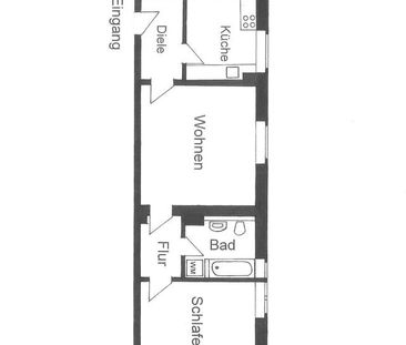 Renovierte 2-Zimmer Wohnung mit Küche im gepflegten Altbau - Foto 5