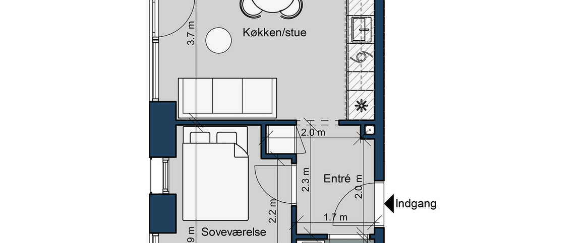 Østre Havnepark 19, st. lejl. 1 - Photo 1