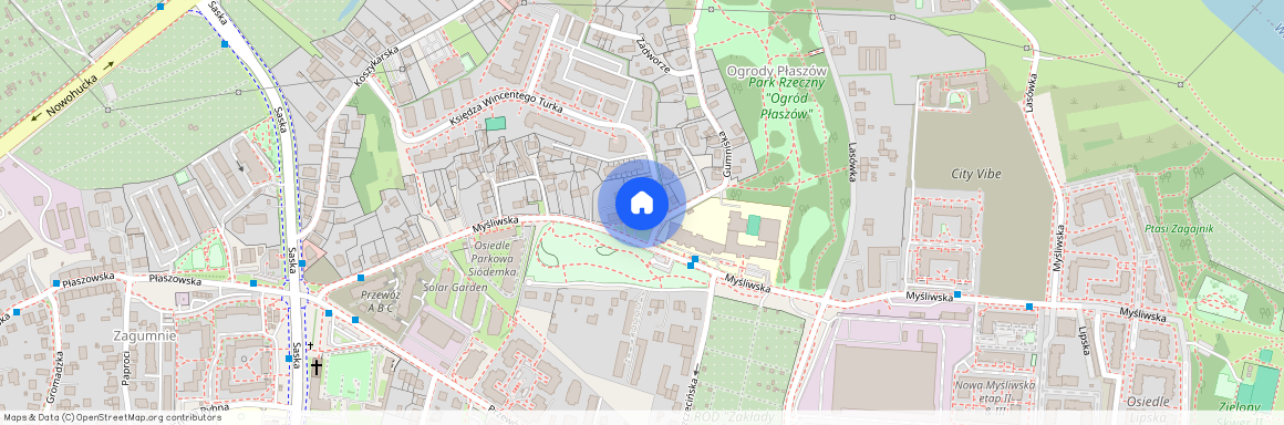 ul. Myśliwska, Płaszów, Podgórze, Kraków, małopolskie