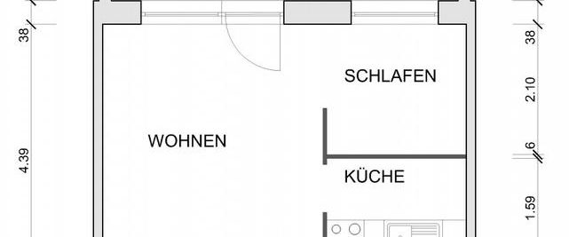1-Zimmer-Wohnung mit bodengleicher Dusche - Photo 1