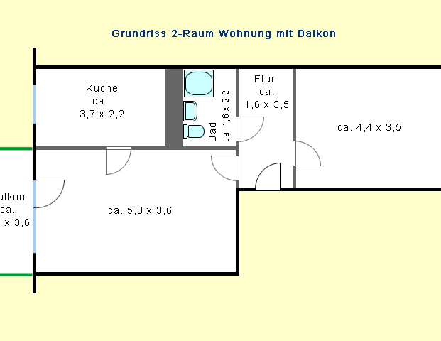 Verglaste Loggia und den Kulkwitzer See in Sichtweite… - Photo 1