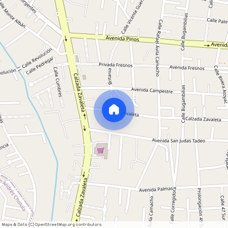 Priv. Calz. Zavaleta 5109, Sta Cruz Buenavista, 72150 Heroica Puebla de Zaragoza, Pue. #5109, Colonia Club Britania, C.P. 72150