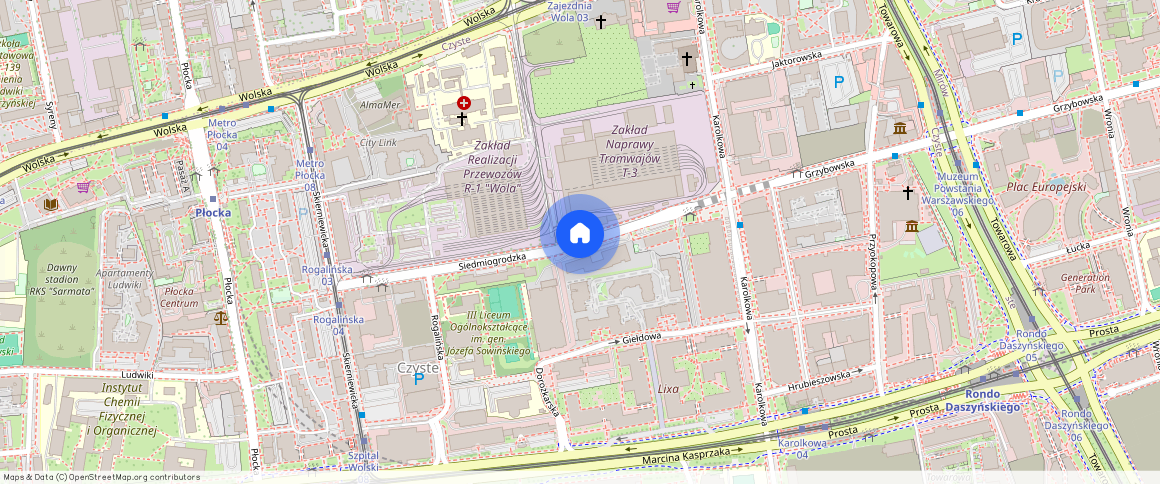 Warszawa Wola Czyste, Siedmiogrodzka