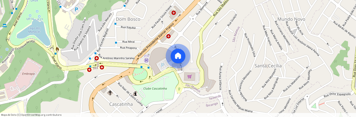 Rua Ataliba de Barros, 190 - Ao lado do Shopping Independência - São Mateus, Juiz de Fora, Minas Gerais, 36025275