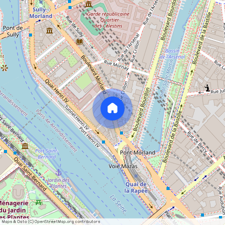 Boulevard Morland et Rue Crillon 75004 Paris (4e arrondissement)