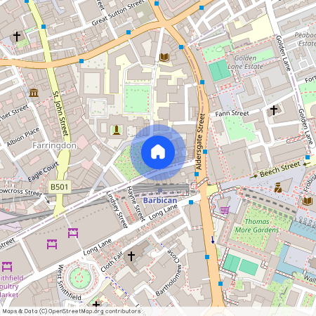 Charterhouse Square, Clerkenwell, London, EC1M