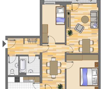 Wir modernisieren diese 3-Zimmer Wohnung für Sie!! - Foto 1