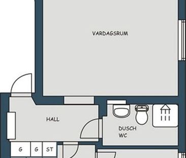 2 Rum och kök, Lasarettet - Photo 3