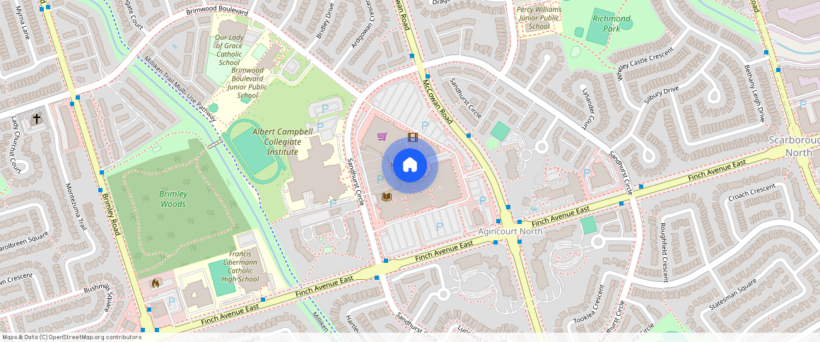 ** Sandhurst Circle, Scarborough, Scarborough, Toronto, M1V 1S6