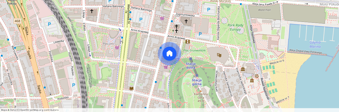 ul. Józefa Wybickiego, Śródmieście, Gdynia, pomorskie