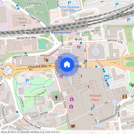 Churchill Way, Basingstoke, Hampshire, RG21