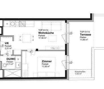 Kompakte 2-Zimmer-Neubauwohnung mit 20m² Terrasse! - Foto 3