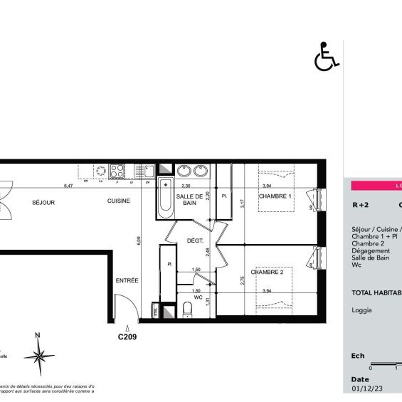 Location Appartement 3 pièces 62m² TOULOUSE 31200 - Photo 2